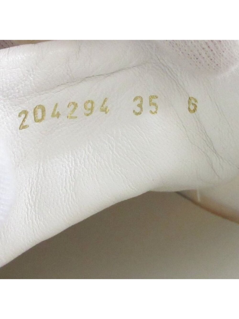 Gucci Side Logo Sneakers 35 White Red - Picture 9 of 16